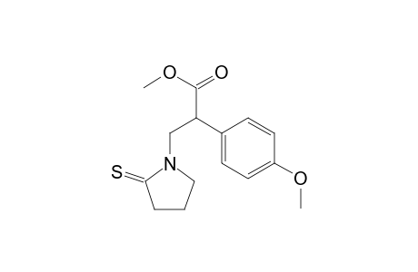 Methyl 2-(4-methoxyphenyl)-3-(2-thionopyrrolidin-1-yl)propionate