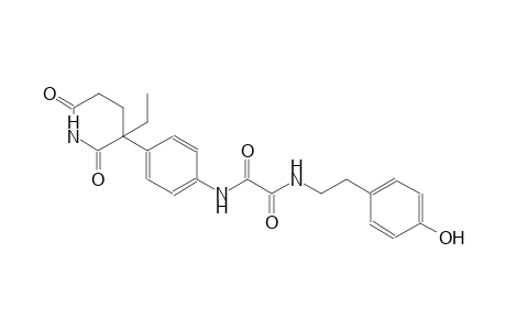 ethanediamide, N~1~-[4-(3-ethyl-2,6-dioxo-3-piperidinyl)phenyl]-N~2~-[2-(4-hydroxyphenyl)ethyl]-