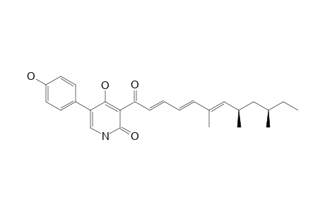 MILITARINONE-D;4-HYDROXY-5-(4-HYDROXYPHENYL)-3-(6,8,10-TRIMETHYLDODECA-2,4,6-TRIENOYL)-1H-PYRIDIN-2-ONE