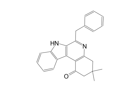 1H-indolo[2,3-c]quinolin-1-one, 2,3,4,7-tetrahydro-3,3-dimethyl-6-(phenylmethyl)-