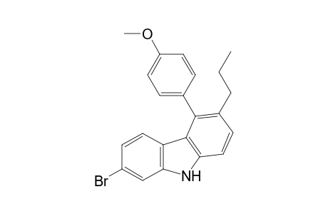 2-bromo-5-(4-methoxyphenyl)-6-propyl-9H-carbazole