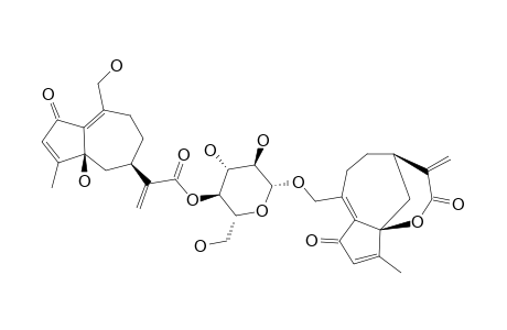 14-HYDROXYHYPOCRETENOLIDE-BETA-D-GLUCOPYRANOSIDE-4',14''-HYDROXYHYPOCRETENOATE