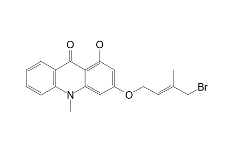 1-HYDROXY-3-(4-BROMO-3-METHYL-2-BUTENYLOXY)-10-METHYLACRIDIN-9(10H)-ONE