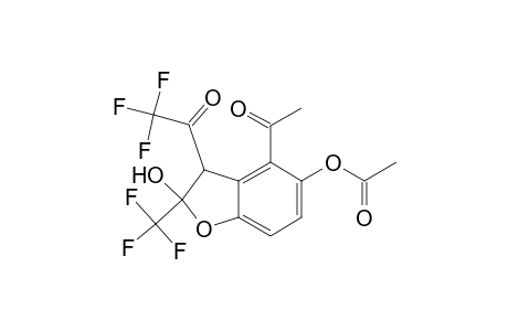 5-Acetoxy-4-acetyl-2,3-dihydro-3-(trifluoroacetyl)-2-(trifluoromethyl)benzo[b]furane-2-ol