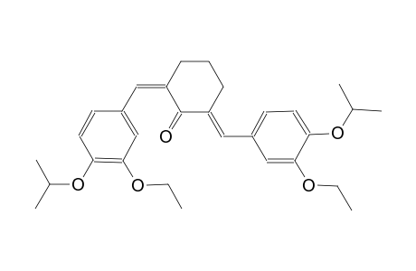 (2Z,6E)-2,6-bis(3-ethoxy-4-isopropoxybenzylidene)cyclohexanone