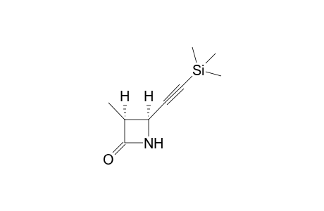 (3R*,4R*)-3-Methyl-4-(trimethylsilylethynyl)azitidin-2-one