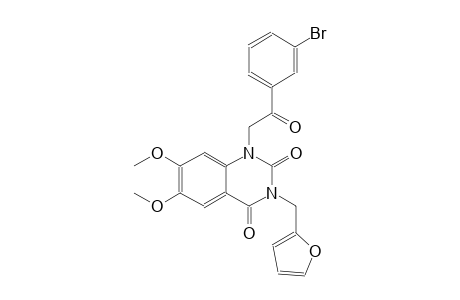 1-[2-(3-bromophenyl)-2-oxoethyl]-3-(2-furylmethyl)-6,7-dimethoxy-2,4(1H,3H)-quinazolinedione