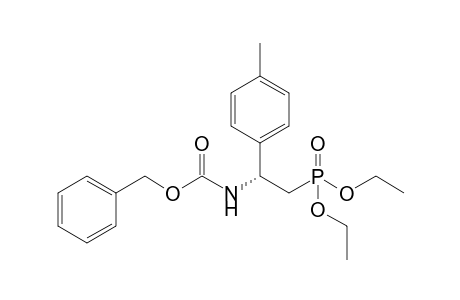 (phenylmethyl) N-[(1R)-2-diethoxyphosphoryl-1-(4-methylphenyl)ethyl]carbamate
