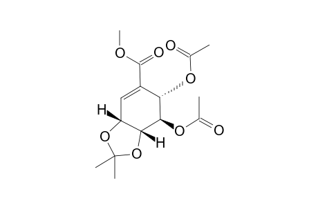 (3aR,6S,7R,7aR)-6,7-Diacetoxy-2,2-dimethyl-3a,6,7,7a-tetrahydro-benzo[1,3]dioxole-5-carboxylic acid methyl ester