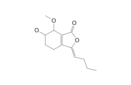 6-HYDROXY-7-METHOXY-DIHYDROLIGUSTILIDE;(3Z)-3-BUTYLIDENE-4,5,6,7-TETRAHYDRO-6-HYDROXY-7-METHOXY-1-(3H)-ISOBENZOFURANONE