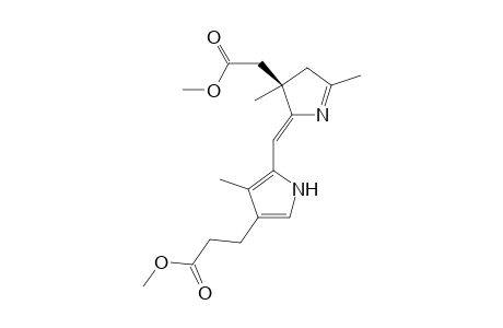 3-[5-[(Z)-[(3R)-3-(2-keto-2-methoxy-ethyl)-3,5-dimethyl-1-pyrrolin-2-ylidene]methyl]-4-methyl-1H-pyrrol-3-yl]propionic acid methyl ester