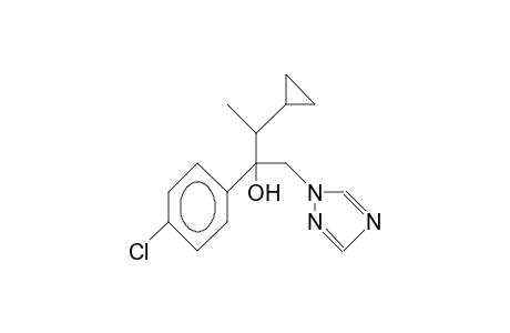 A-(1-Cyclopropyl-ethyl)-A(diast.A)-(1,2,4-triazolyl)-4-chloro-benzenemethanol