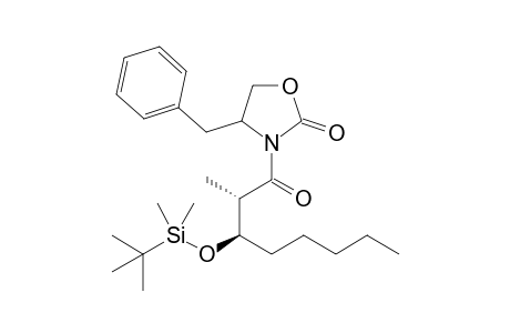 (2S)-4-Benzyl-3-[(2S,3R)-3-(tert-butyldimethylsilyloxy)-2-methyloctanoyl]oxazolidin-2-one