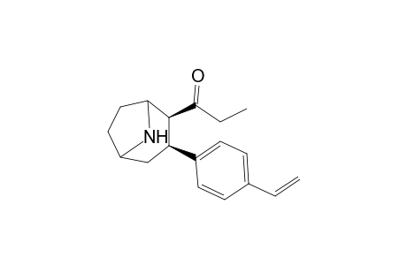 1-[(3S,4S)-3-(4-ethenylphenyl)-8-azabicyclo[3.2.1]octan-4-yl]-1-propanone