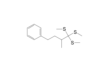 1,1,1-Tris(methylthio)-2-methyl-4-phenylbutane