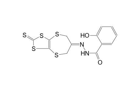 2-hydroxy-N'-(2-thioxo-5H-[1,3]dithiolo[4,5-b][1,4]dithiepin-6(7H)-ylidene)benzohydrazide