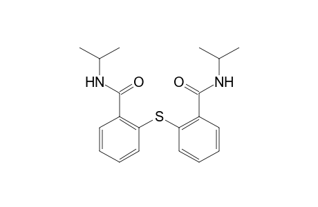 2-[[2-[oxo-(propan-2-ylamino)methyl]phenyl]thio]-N-propan-2-ylbenzamide