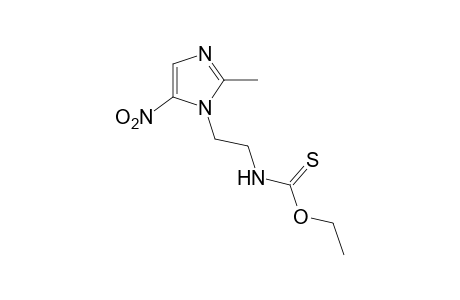 [2-(2-methyl-5-nitroimidazol-1-yl)ethyl]thiocarbamic acid, O-ethyl ester