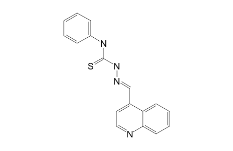 QUINOLINE-4-CARBOXALDEHYDE-4-PHENYL-THIOSEMICARBAZONE