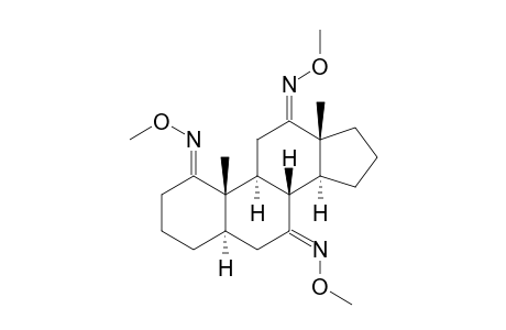 5.ALPHA.-ANDROSTANE-1,7,12-TRIONE(1,7,12-TRI-O-METHYLOXIME)