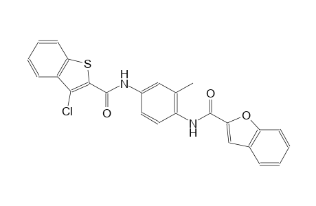 N-(4-{[(3-chloro-1-benzothien-2-yl)carbonyl]amino}-2-methylphenyl)-1-benzofuran-2-carboxamide