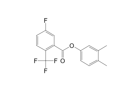 5-Fluoro-2-trifluoromethylbenzoic acid, 3,4-dimethylphenyl ester