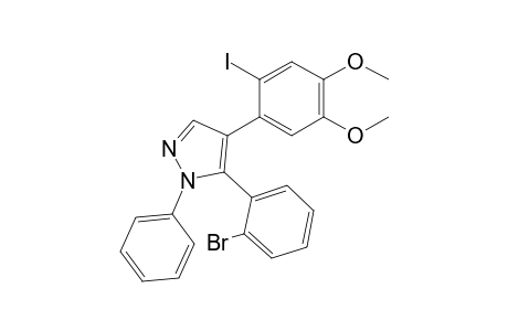 4-(2-Iodo-4,5-dimethoxyphenyl)-5-(2-bromophenyl)-1-phenylpyrazole
