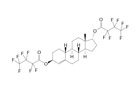 17.alpha./.beta.-19-nortestosreone-bis(heptafluorobutanoyl) derivative