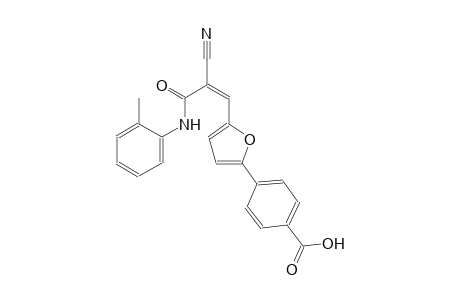 4-{5-[(1Z)-2-cyano-3-oxo-3-(2-toluidino)-1-propenyl]-2-furyl}benzoic acid