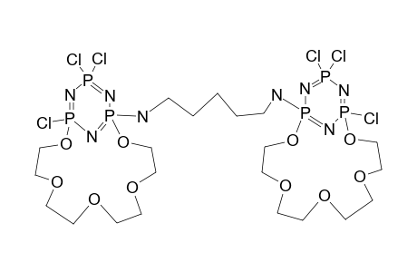 N3P3CL3[O(CH2CH2O)4]-NH(CH2)5NH-N3P3CL3-[O(CH2CH2O)4]