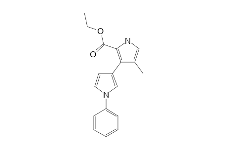 ETHYL-4-METHYL-3-(N-PHENYL-PYRROL-3-YL)-1H-PYRROLE-2-CARBOXYLATE