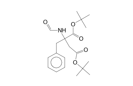 2-Aminosuccinic acid, 2-benzyl-N-formyl-, di-t-butyl ester