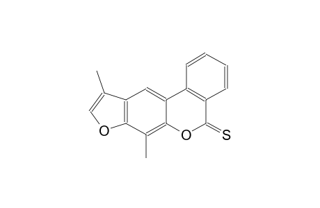 5H-6,8-dioxacyclopenta[b]phenanthrene-5-thione, 7,10-dimethyl-
