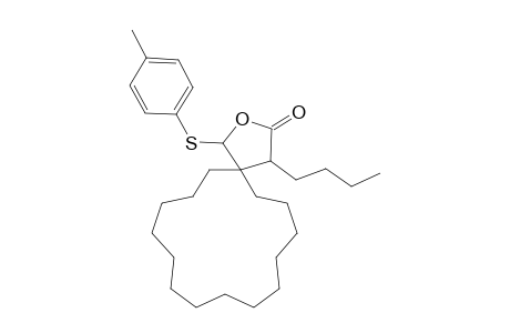 4-Butyl-1-(p-tolylsulfanyl)-2-oxaspiro[4.14]nonadecan-3-one