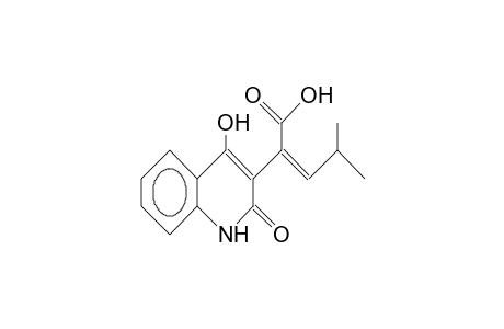 3-(1-Carboxy-3-methyl-1-buten-1-yl)-4-hydroxy-2(1H)-quinolinone