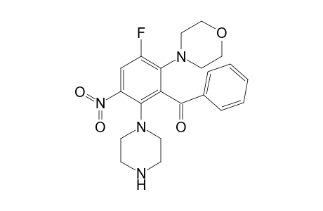 (3-fluoro-2-morpholin-4-yl-5-nitro-6-piperazin-1-yl-phenyl)-phenyl-methanone