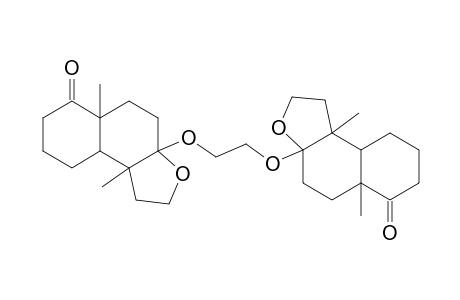 Naphtho[2,1-b]furan-6(2H)-one, 3a,3'a-[1,2-ethanediylbis(oxy)]bis[decahydro-5a,9b-dimethyl-