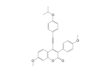 4-((4-isopropoxyphenyl)ethynyl)-7-methoxy-3-(4-methoxyphenyl)-2H-chromen-2-one