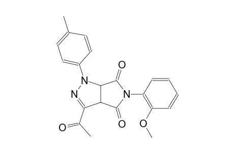 pyrrolo[3,4-c]pyrazole-4,6(1H,5H)-dione, 3-acetyl-3a,6a-dihydro-5-(2-methoxyphenyl)-1-(4-methylphenyl)-