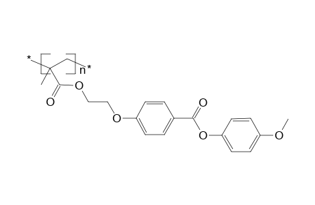 Poly[1-methyl-1-(4-methoxyphenyleneoxy-4-benzoyloxyethyleneoxycarbonyl)ethylene]