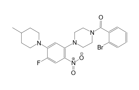 piperazine, 1-(2-bromobenzoyl)-4-[4-fluoro-5-(4-methyl-1-piperidinyl)-2-nitrophenyl]-