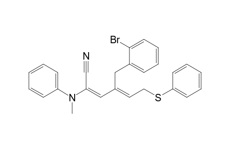 (E)-4-(2-Bromobenzyl)-2-(N-methylanilino)-6-phenylthiohexa-2,4-dienenitrile