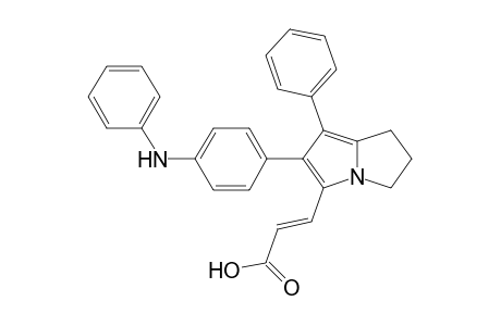 3-[6'-(4"-Phenylaminophenyl)-7'-phenyl-2',3'-dihydro-1H-pyrrolizin-5'-yl]-acrylic acid