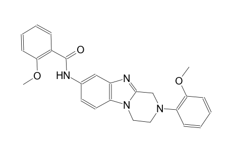benzamide, 2-methoxy-N-[1,2,3,4-tetrahydro-2-(2-methoxyphenyl)pyrazino[1,2-a]benzimidazol-8-yl]-
