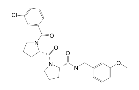 (S)-1-((3-Chlorobenzoyl)-L-prolyl)-N-(3-methoxybenzyl)pyrrolidine-2-carboxamide