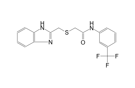 2-[(1H-benzimidazol-2-ylmethyl)sulfanyl]-N-[3-(trifluoromethyl)phenyl]acetamide
