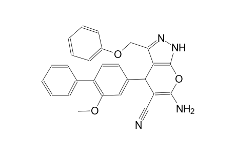 6-amino-4-(2-methoxy[1,1'-biphenyl]-4-yl)-3-(phenoxymethyl)-1,4-dihydropyrano[2,3-c]pyrazole-5-carbonitrile
