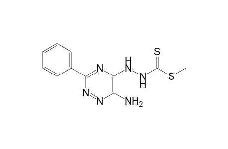 6-Amino-5-[N2-(methylthio)thiocarbonyl]hydrazino-3-phenyl-1,2,4-triazine