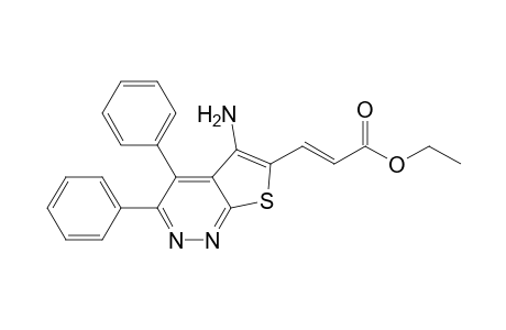 5-Amino-6-(2-ethoxycarbonylvinyl)-3,4-diphenylthieno[2,3-c]pyridazine