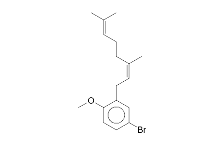 Benzene, 4-bromo-1-methoxy-2-neryl-
